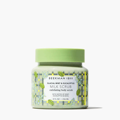 Glacial Mint & Eucalyptus Milk Scrub Oat & Goat Milk Exfoliating Body Polish