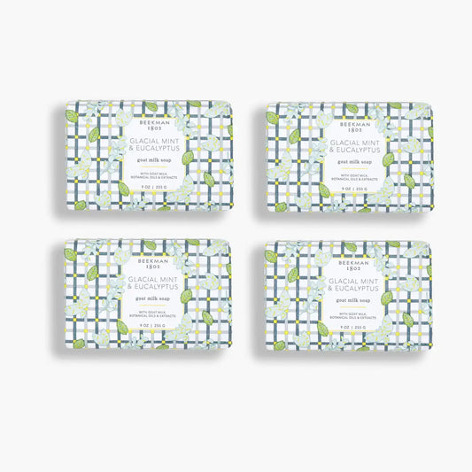 Glacial Mint & Eucalyptus Goat Milk Soap Set of 4