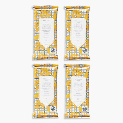 Honey & Orange Blossom Face Wipes Set of 4