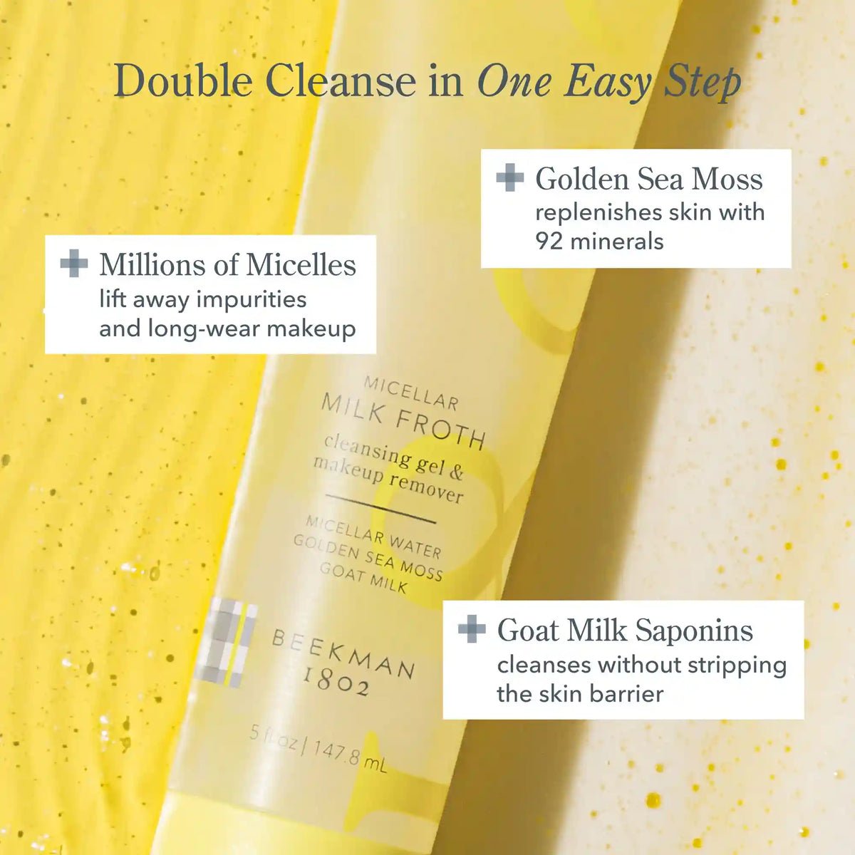 Micellar Milk Froth Cleansing Gel & Makeup Remover