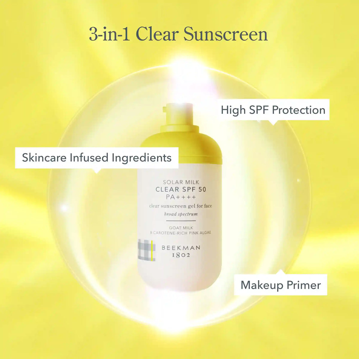 Solar Milk Clear SPF 50 Sunscreen Gel for Face