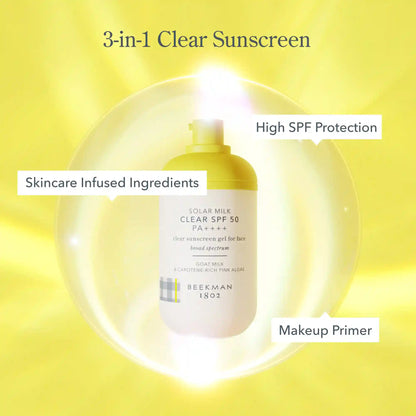 Solar Milk Clear SPF 50 Sunscreen Gel for Face