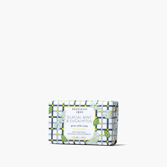 Glacial Mint & Eucalyptus Palm-Sized Goat Milk Soap