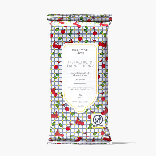 Pistachio & Dark Cherry Face Wipes
