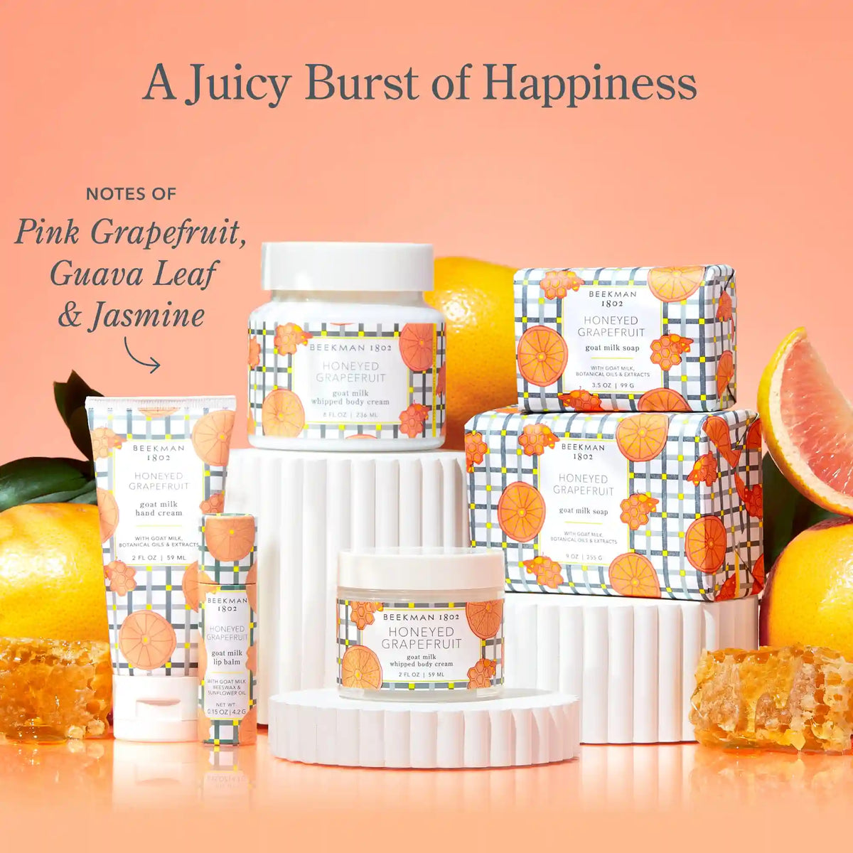 Honeyed Grapefruit Mini Hand Cream Set of 3