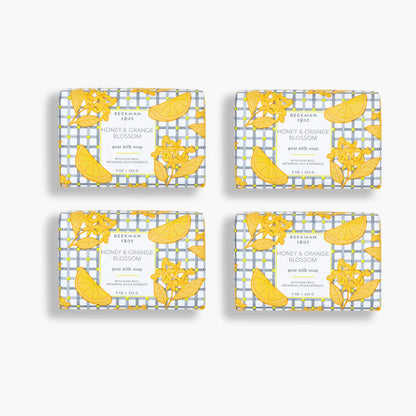 Honey & Orange Blossom Goat Milk Soap Set of 4