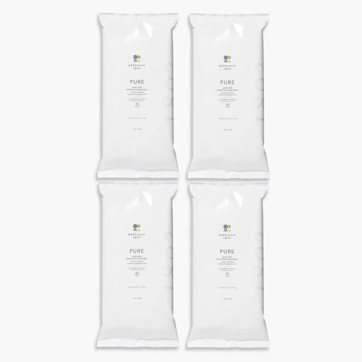Pure Face Wipes Set of 4